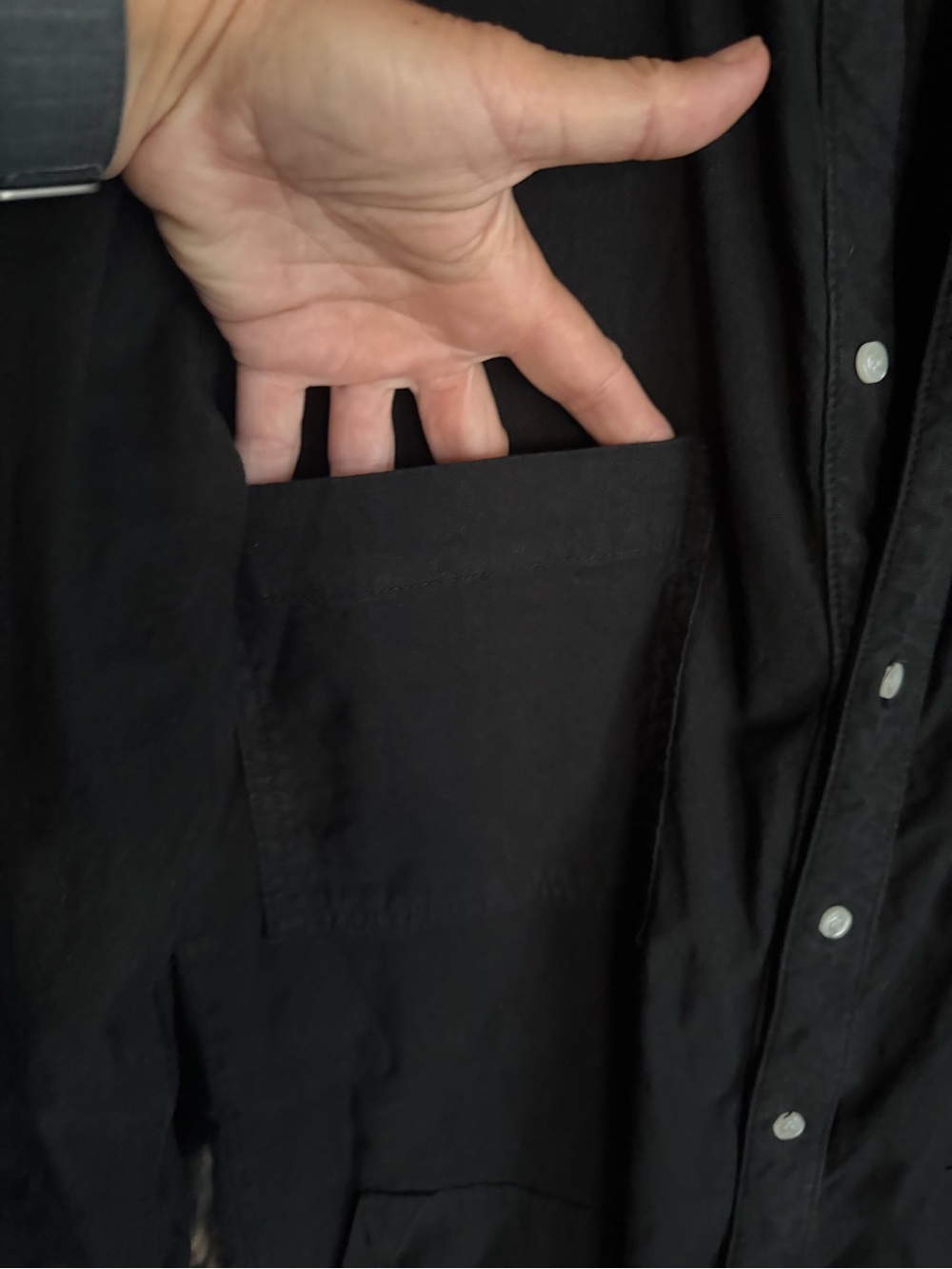 Frank & Eileen Ireland Black Button-Up Collared Jumpsuit - Picture 5 of 9